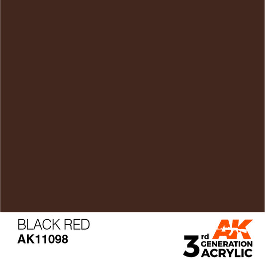 AK Interactive 3rd Gen Acrylic Black Red 17ml