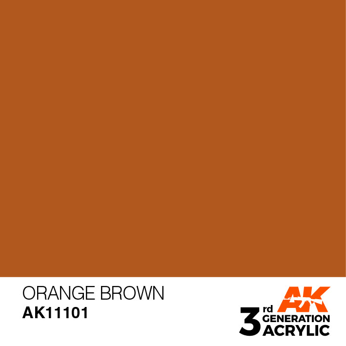 AK Interactive 3rd Gen Acrylic Orange Brown 17ml