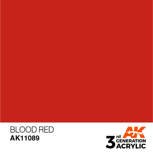AK Interactive 3rd Gen Acrylic Blood Red 17ml