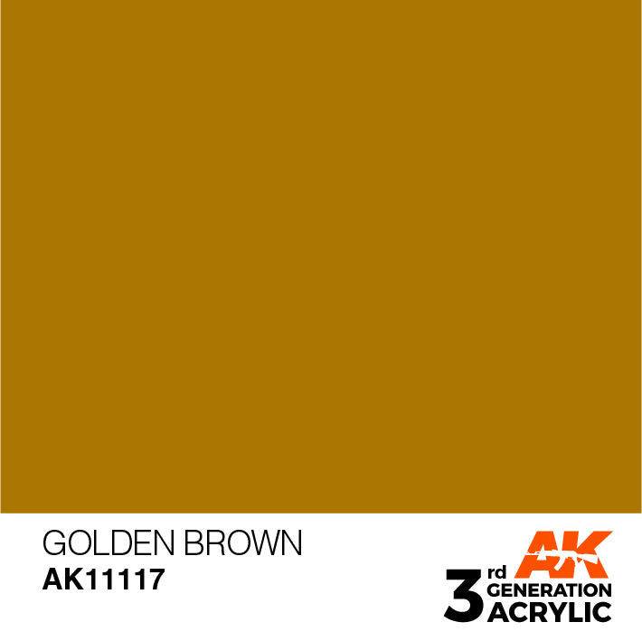 AK Interactive 3rd Gen Acrylic Golden Brown 17ml