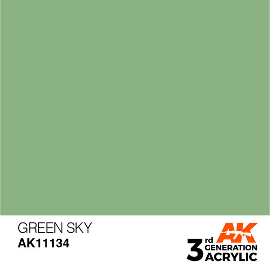 AK Interactive 3rd Gen Acrylic Green Sky 17ml