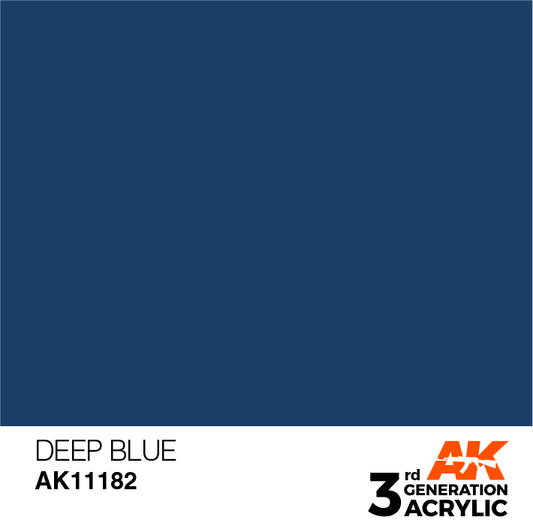 AK Interactive 3rd Gen Acrylic Deep Blue 17ml