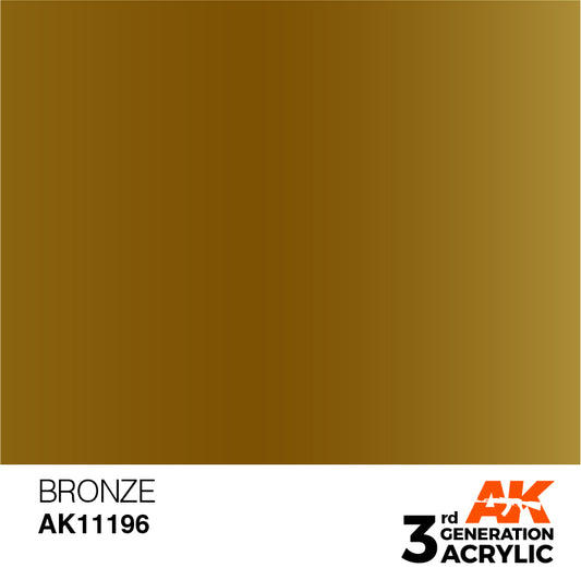 AK Interactive 3rd Gen Acrylic Bronze 17ml