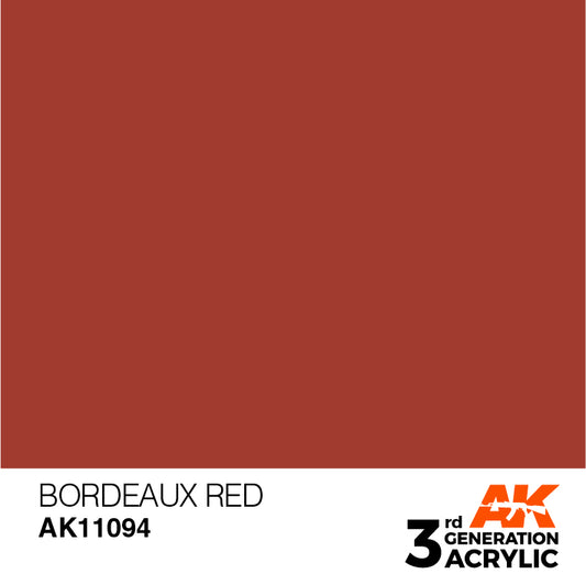 AK Interactive 3rd Gen Acrylic Bordeaux Red 17ml