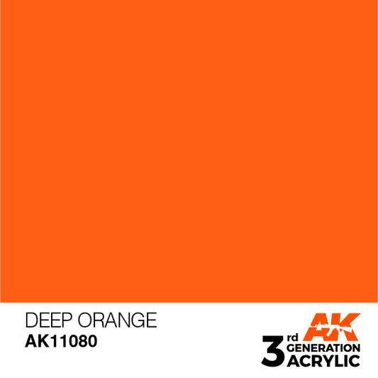 AK Interactive 3rd Gen Acrylic Deep Orange 17ml