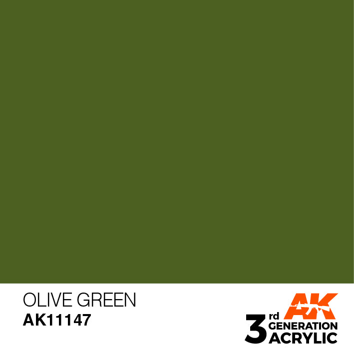 AK Interactive 3rd Gen Acrylic Olive Green 17ml