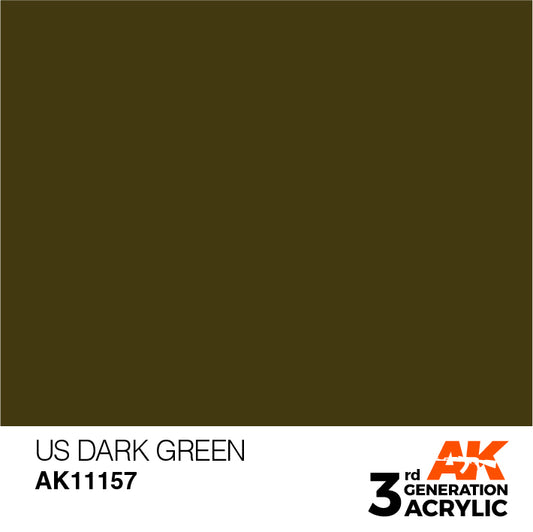 AK Interactive 3rd Gen Acrylic US Dark Green 17ml