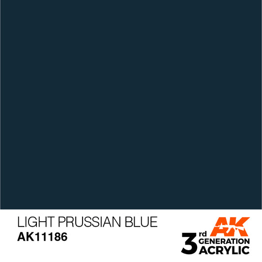 AK Interactive 3rd Gen Acrylic Light Prussian Blue 17ml