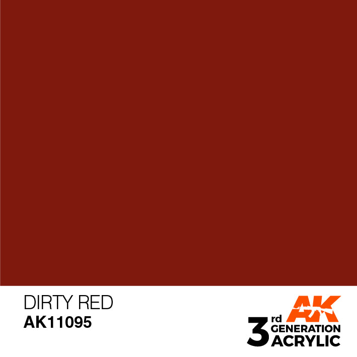 AK Interactive 3rd Gen Acrylic Dirty Red 17ml