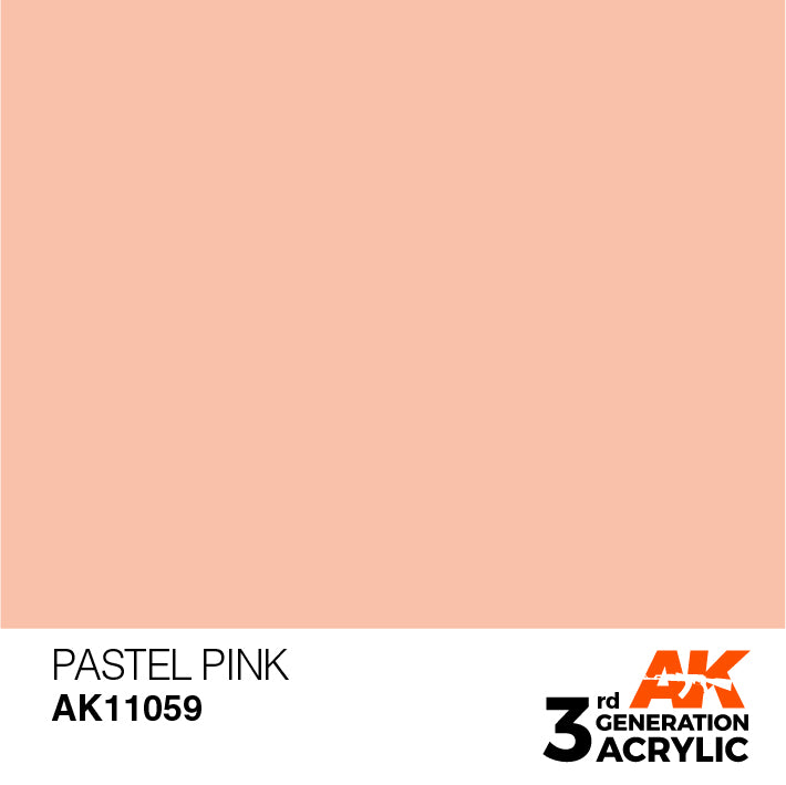 AK Interactive 3rd Gen Acrylic Pastel Pink 17ml