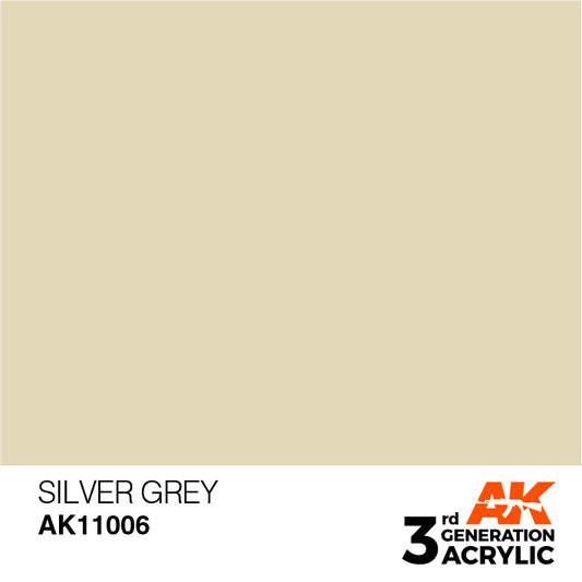 AK Interactive 3rd Gen Acrylic Silver Grey 17ml