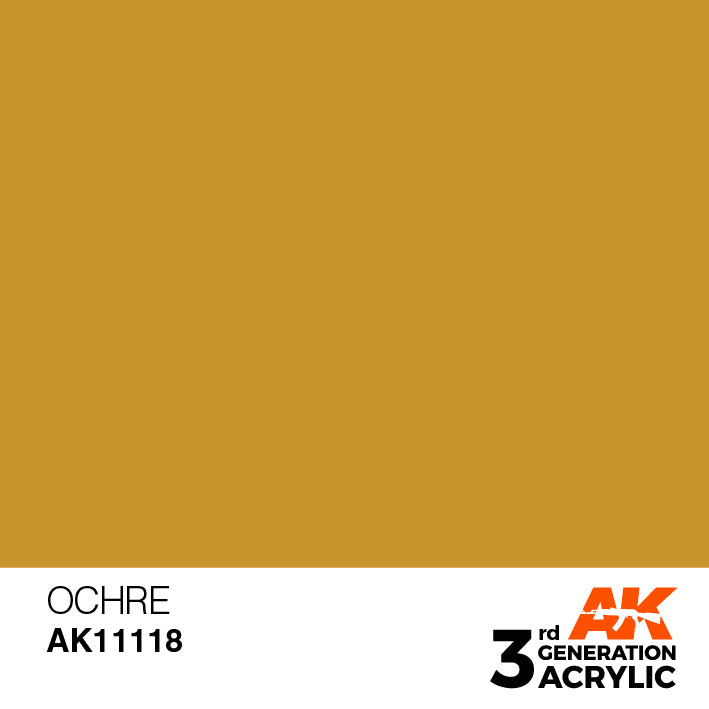 AK Interactive 3rd Gen Acrylic Ochre 17ml