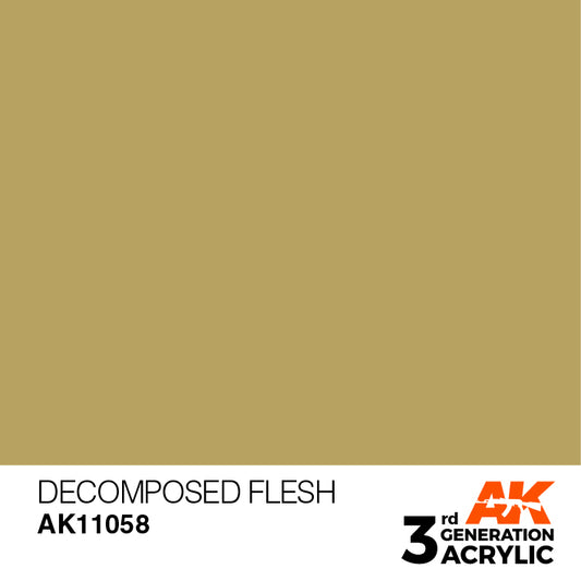 AK Interactive 3rd Gen Acrylic Decomposed Flesh 17ml