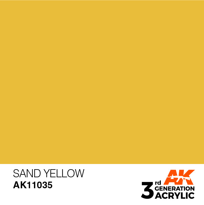 AK Interactive 3rd Gen Acrylic Sand Yellow 17ml