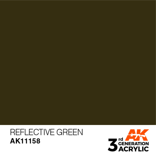 AK Interactive 3rd Gen Acrylic Reflective Green 17ml