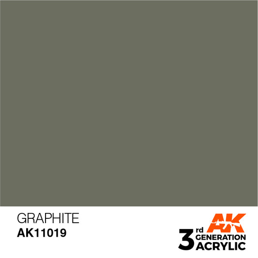 AK Interactive 第三代丙烯酸石墨 17 毫升