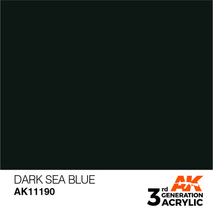 AK Interactive 3rd Gen Acrylic Dark Sea Blue 17ml