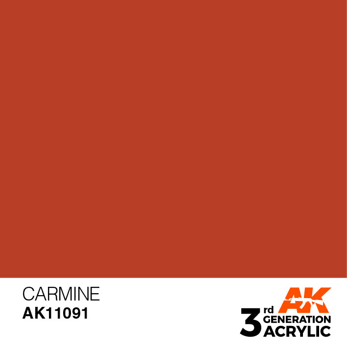 AK Interactive 3rd Gen Acrylic Carmine 17ml