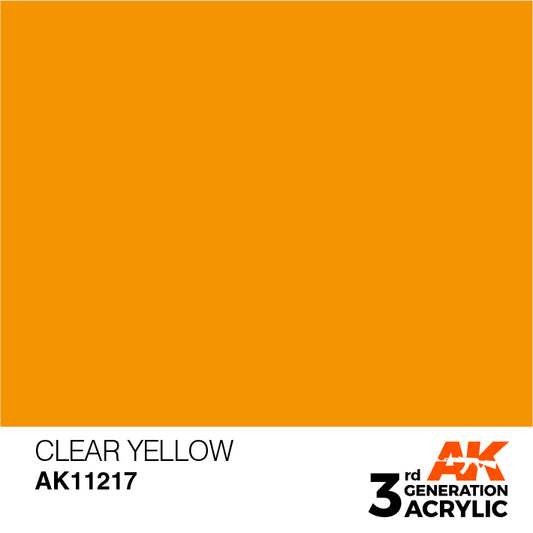 AK Interactive 3rd Gen Acrylic Clear Yellow 17ml