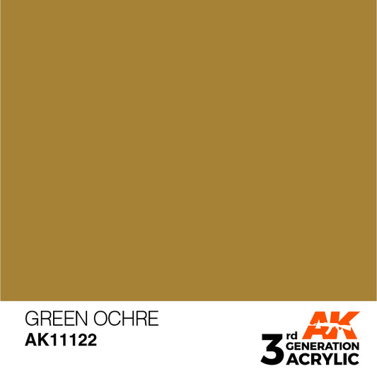 AK Interactive 3rd Gen Acrylic Green Ochre 17ml