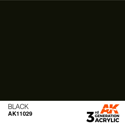 AK Interactive 第三代亚克力黑色 17ml