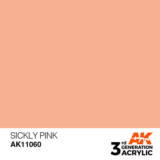 AK Interactive 3rd Gen Acrylic Sickly Pink 17ml