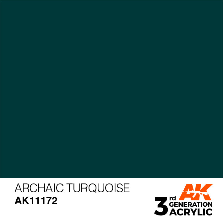 AK Interactive 3rd Gen Acrylic Archaic Turquoise 17ml