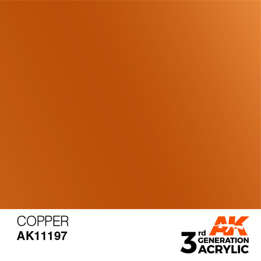 AK Interactive 3rd Gen Acrylic Copper 17ml