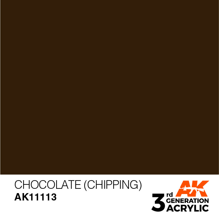 AK Interactive 3rd Gen Acrylic Chocolate (Chipping) 17ml