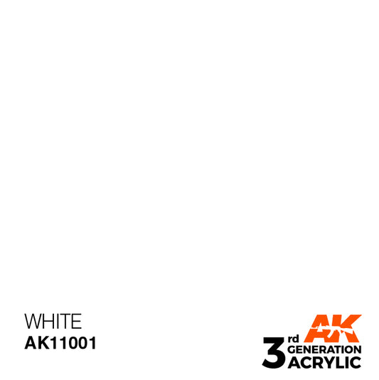 AK Interactive 第三代亚克力白色 17ml