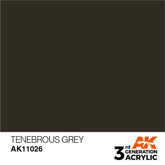 AK Interactive 3rd Gen Acrylic Tenebrous Grey 17ml