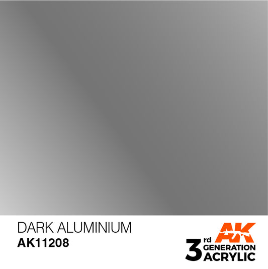 AK Interactive 3rd Gen Acrylic Dark Aluminium 17ml