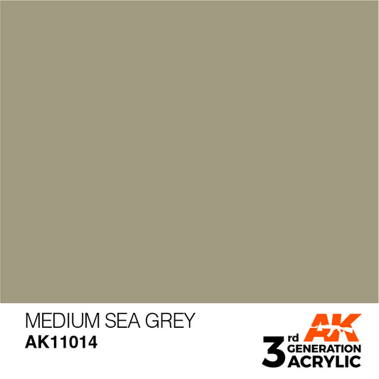 AK Interactive 3rd Gen Acrylic Medium Sea Grey 17ml