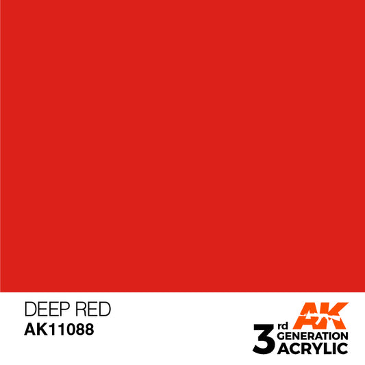 AK Interactive 3rd Gen Acrylic Deep Red 17ml