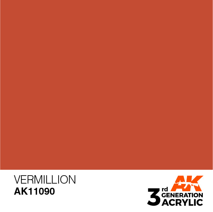 AK Interactive 3rd Gen Acrylic Vermillion 17ml