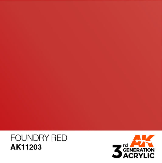 AK Interactive 3rd Gen Acrylic Foundry Red 17ml