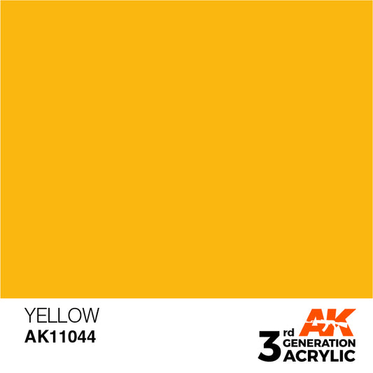 AK Interactive 3rd Gen Acrylic Yellow 17ml
