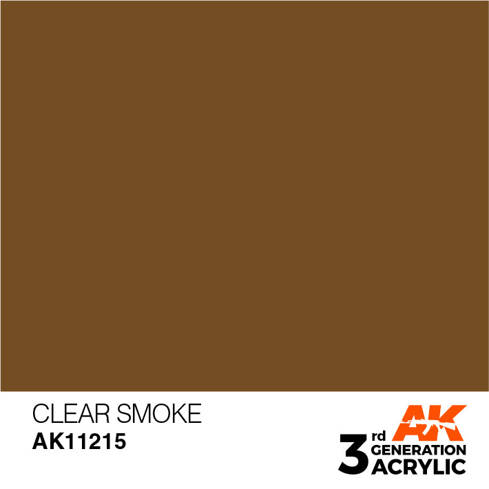 AK Interactive 3rd Gen Acrylic Clear Smoke 17ml