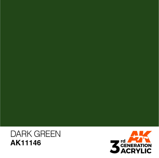 AK Interactive 第三代亚克力深绿色 17ml