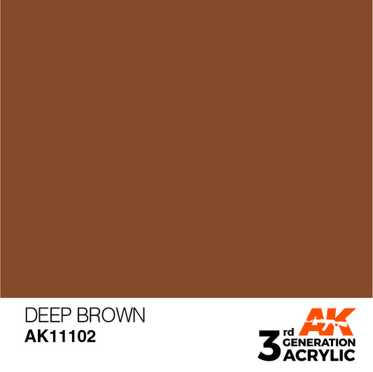 AK Interactive 3rd Gen Acrylic Deep Brown 17ml