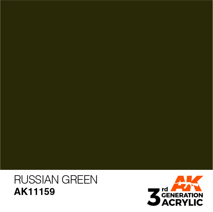 AK Interactive 3rd Gen Acrylic Russian Green 17ml