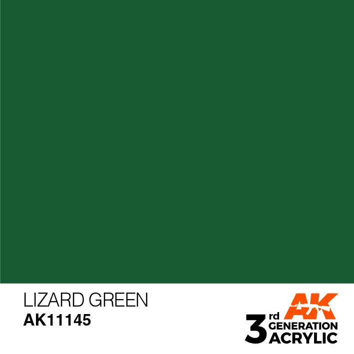 AK Interactive 3rd Gen Acrylic Lizard Green 17ml