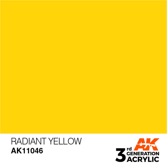 AK Interactive 3rd Gen Acrylic Radiant Yellow 17ml