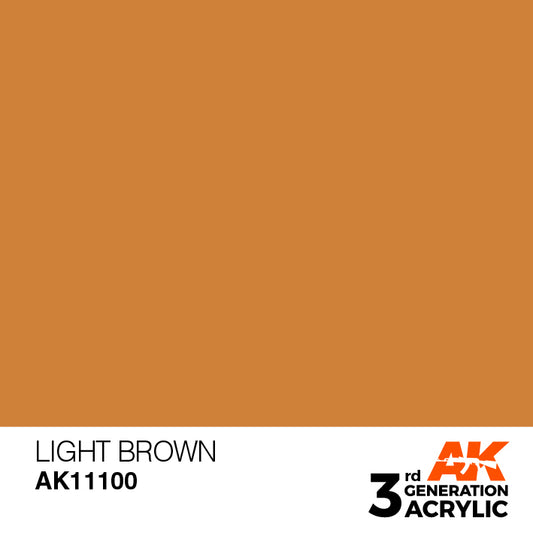 AK Interactive 3rd Gen Acrylic Light Brown 17ml