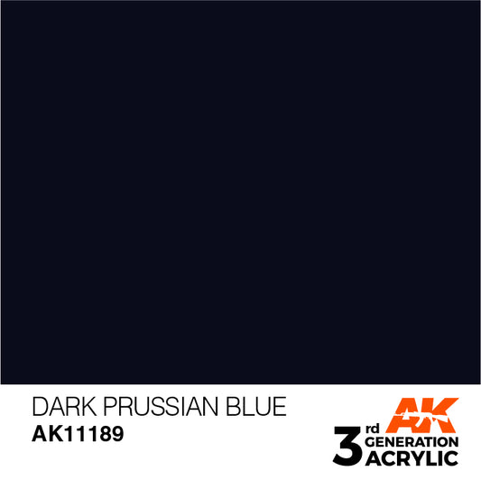 AK Interactive 3rd Gen Acrylic Dark Prussian Blue 17ml