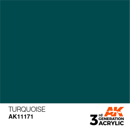 AK Interactive 3rd Gen Acrylic Turquoise 17ml