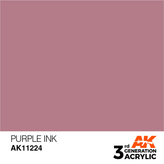 AK Interactive 3rd Gen Acrylic Purple INK 17ml