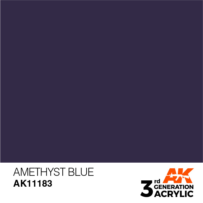 AK Interactive 3rd Gen Acrylic Amethyst Blue 17ml