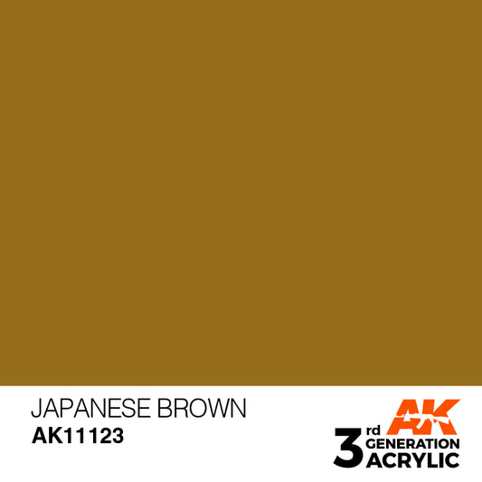 AK Interactive 3rd Gen Acrylic Japanese Brown 17ml