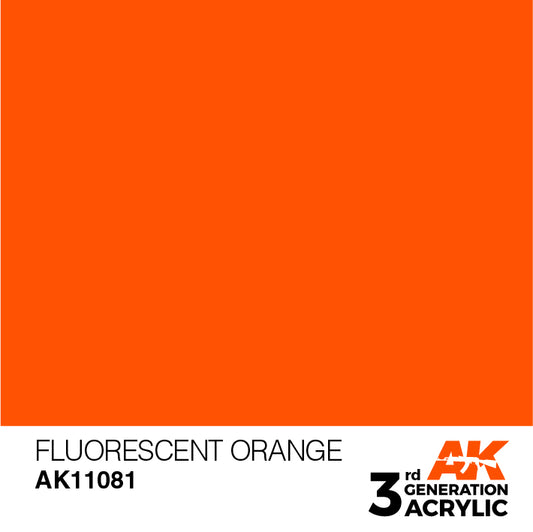 AK Interactive 3rd Gen Acrylic Fluorescent Orange 17ml